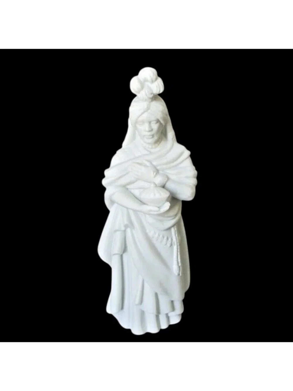 Vintage Avon Nativity Magi Kaspar Figurine: 1982 Porcelain Bisque, Original Box
